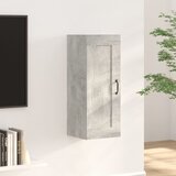 vidaXL Viseča omarica betonsko siva 35x34x90 cm konstruiran les Cene