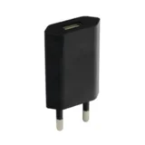 Hišni POLNILEC IPHONE, IPOD Z USB IZHODOM črn neoriginal
