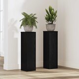  Stalak za biljke 2 pcs Crni hrast 17 x 17 x 60 cm | Eponuda.ba