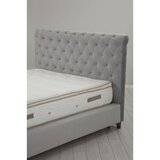 Hanah home deluxe set 160 x 200 v3 grey dvostruki dušek, baza i uzglavlje