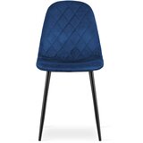 Brandless Stol ASTI - temno modra žamet x 1, (22030946) | Shoptok.si