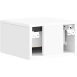  Stenski nočni omarici Bela visok sijaj 33 x 34,5 x 20 cm, (5000209767) | Shoptok.si