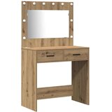  Set stola za oblačenje s LED s ladicama 3 pcs Umjetnički hrast | shoptok.hr