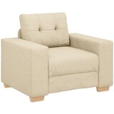 vidaXL set sedežne garniture s blazinami, kremna tkanina, (22054482) | Shoptok.si