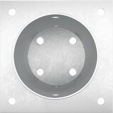  Okrugli sidrište u zemlji 4 pcs Srebrna 15 x 15 x 15 cm Metal | shoptok.hr