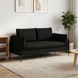 SOFA za dvije osobe Crna 188 x 81 x 89 cm Tkanina Slike