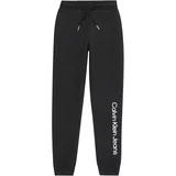 Calvin Klein Jeans Hlače crna / bijela