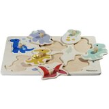 Kindsgut Drvena reljefna puzzle (broj komada 6 kom) Dinosaurs – | shoptok.hr
