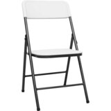 The Living Store Zložljivi vrtni stoli 4 kosi HDPE beli - Vrtni Stol, (21459626) | Shoptok.si