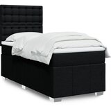  Box spring krevet s madracem crni 80 x 200 cm od tkanine | shoptok.hr