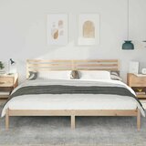  Krevetna konstrukcija Smeđa 180 x 210 cm Čvrsto borovo drvo | shoptok.hr