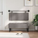  Držeće uzglavlje Zidne Sivo-smeđa 110 x 55 x 5 cm tkanina - Sivo-smeđa 100 cm bez LED svjetla | shoptok.hr