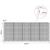  Gabion s žicom debljine 5 mm i mrežom 5x5 cm 500x20x200 cm - 20 cm 200 cm 500 cm | shoptok.hr