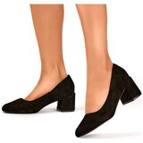 primohurt Suede low-heeled pumps, classic black women's low-heeled shoes Cijene