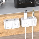 INF Organizator za kable z magnetom, 2 kosa, dvostranski lepilni trak White, (22104957) | Shoptok.si