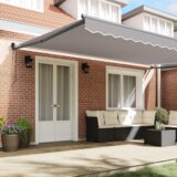 vidaXL Automatska uvlačiva tenda svijetlosiva 500x300 cm, Tenda za zamjenu platna za okvir 5x3 m svijetlosiva | shoptok.hr