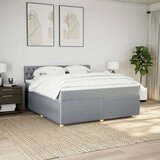 vidaXL Krevet s oprugama i madracem svjetlosivi 180x200 cm od tkanine | shoptok.hr