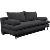 P & B ZOFA S POSTELJNO FUNKCIJO, temno siva tekstil | Shoptok.si