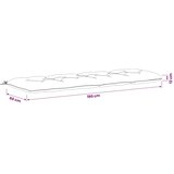  Jastučići za klupe VIANEN 2 kom. 100% poliester Antracit - Antracit 190 x 60 x 12 cm | shoptok.hr