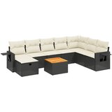  The Living Store Vrtna sedežna garnitura 9-delna z blazinami črn poli ratan - Vrtna Sedežna Garniture, (21460698) | Shoptok.si