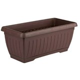Plastična žardinjera Jadran (Vanjska dimenzija (D x Š x V): 40 x 20 x 17 cm, Plastika, Smeđe boje) Cijene
