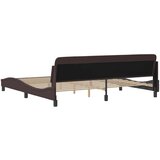  Okvir za krevet Dover tamnosmeđi 200x200 cm od tkanine | shoptok.hr