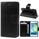  Preklopni ovitek / etui / zaščita Mercury Sonata Diary Case za Samsung Galaxy Alpha - črni Cene