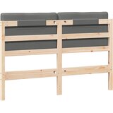  Tapecirani uzglavlje s uzglavljem Smeđa i svijetlosiva 160 cm | shoptok.hr