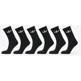 Adidas Trefoil Crew Sock Cushion 6-Pack Black S | Shoptok.si