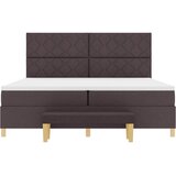  s opruga kutije Tamno smeđa 200 x 200 cm tkanina | shoptok.hr