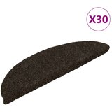  Prostirke za stepenice, samoljepljive, 30 kom, 56x17x3 cm, tamnosmeđe, poluokrugle | shoptok.hr