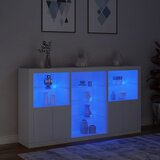  Komoda s LED svjetlima bijela 181,5x37x100 cm | shoptok.hr