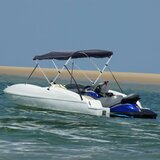 vidaXL Bimini tenda s 4 loki in stranicami 243x(185-198)x137 cm Cene