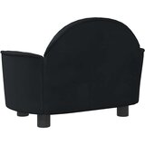 Krevet za pse crni 66x40x45 cm baršunasti | Eponuda.com