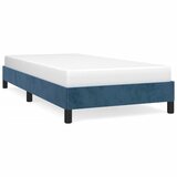 Maison Chic Posteljni okvir - Enojna postelja - Postelja za odrasle brez vzmetnice temno moder 90x200 cm žamet-J7709, (21764714) Cene