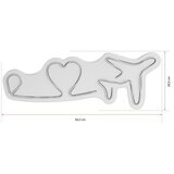 WALLXPERT dekorativna plastična led rasveta love trip plane white | ePonuda.com