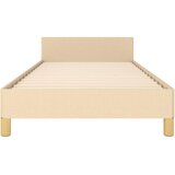  Okvir kreveta s uzglavljem bez madraca krem 90x200cm od tkanine | shoptok.hr