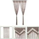  The Living Store Zavesa makrame taupe 140x240 cm bombaž - Zavesa, (21744240) Cene