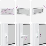  Prozor za podrum RISOR 120 x 60 cm PVC i staklo Antracit | shoptok.hr