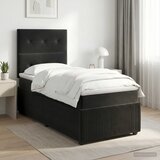  Boxspring krevet s madracem Crna 80 x 200 cm Baršun | shoptok.hr