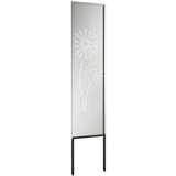 vidaXL Privatnost u vrtu Rezbarija Srebrno 32 x 140 cm Pocinčani čelik | shoptok.hr