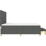 Box Spring Krevet s madracem i klupom Tamno siva 180x200 cm | shoptok.hr
