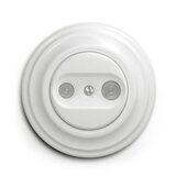  Reblig - Retro utičnica za TV+R (prolazna) sa ramom, snežno bela | Eponuda.com