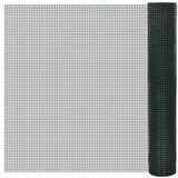 vidaXL Zicna ograja pocinkana s PVC oblogo 10x1 m zelena | Shoptok.si