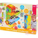Play Go Playgo: 5-v-1 otroška razvijalna stolpna igrača Cene