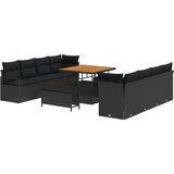  Sjedeća garnitura za vrt s jastukom Crna 100 x 100 x 71 cm | Eponuda.ba