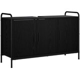 Set ormarića za kupaonicu 4 kom. Crni hrast 40 x 36 x 181 cm - Crni hrast Ormar ispod sudopera (3 vrata) + viseći ormar + kupaon | shoptok.hr