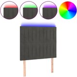  LED uzglavlje tamnosivo 80x5x118/128 cm baršunasto | shoptok.hr