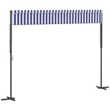  Samostojeća tenda plavo-bijela 400 x 300 cm od tkanine i čelika | shoptok.hr