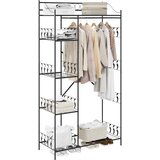 Otvoreni ormar s policom Crna 101 x 43 x 188 cm Čelik | shoptok.hr